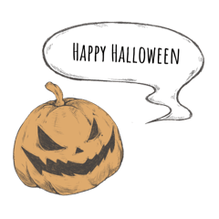 [LINEスタンプ] ハロウィンかぼちゃ ＊組み合わせ＊