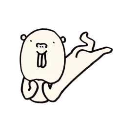 [LINEスタンプ] ハダカデバネズミのデバくん