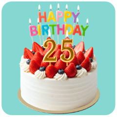 [LINEスタンプ] アレンジできる★誕生日ケーキ