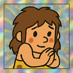 [LINEスタンプ] ホロきら原始人のウホウホ速報@SFW