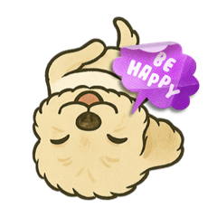 [LINEスタンプ] しあわせわんこだよ