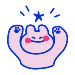 [LINEスタンプ] niko niko usagi kun