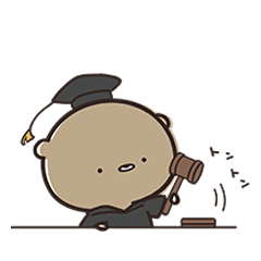 [LINEスタンプ] ゆるく罪を裁く くまのぽんこつ