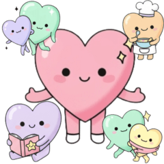 [LINEスタンプ] ゆめかわいいハートたち スタンプ
