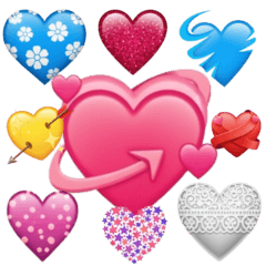 [LINEスタンプ] ハート 色々