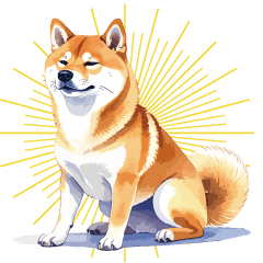 [LINEスタンプ] とりあえず返信する柴犬【文字無し】