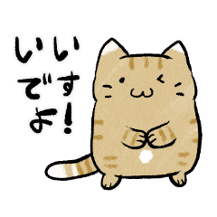 [LINEスタンプ] 丁寧！白へそ猫