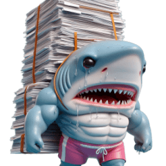 [LINEスタンプ] ボクシングサメの日常メルトダウンショー,