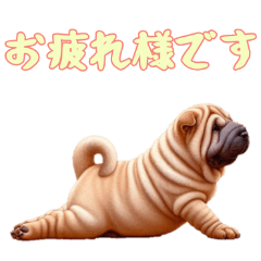 [LINEスタンプ] [お疲れ様です専用]ペキニーズ