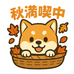 [LINEスタンプ] エブリデイ柴犬、秋バージョン