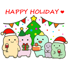 [LINEスタンプ] 冬のスタンプ1 便利で可愛い"ころころん"♪