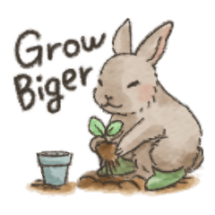 [LINEスタンプ] うさぎさんちのポタジェ