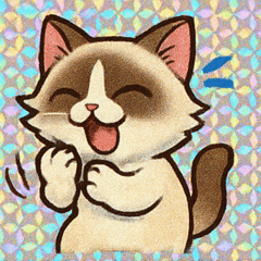 [LINEスタンプ] ホロきらラグドールのすやすや便り@SFW