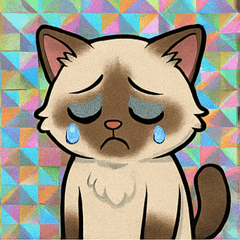 [LINEスタンプ] ホロきらラグドールのおっとり通信@SFW