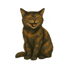 [LINEスタンプ] サビ柄のねこちゃん