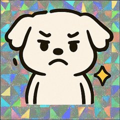 [LINEスタンプ] ホロきらマルチーズのぽよぽよ便り@SFW