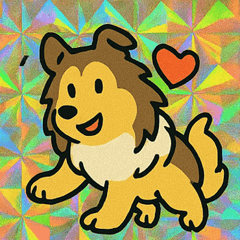 [LINEスタンプ] ホロきらコリーのふわもこ通信@SFW