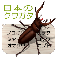 [LINEスタンプ] 集まれ！日本のクワガタ2