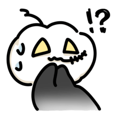 [LINEスタンプ] おばけとかぼちゃのおともだち