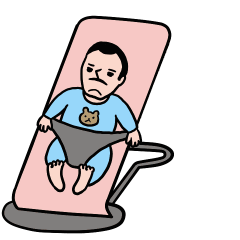 [LINEスタンプ] アカおじさん☆（サイレント）