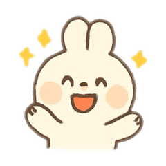 [LINEスタンプ] 平凡うさぎさん♡