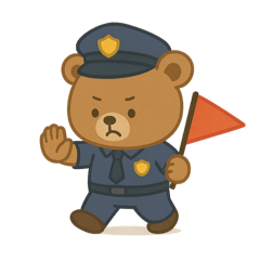 [LINEスタンプ] くまちゃん警察 プラス