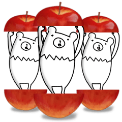 [LINEスタンプ] 動く白熊さん