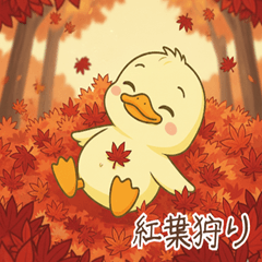 [LINEスタンプ] 秋を楽しむ！ぴよミン