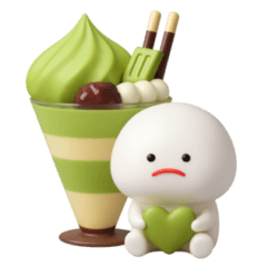 [LINEスタンプ] みじめちゃんの食べ物スタンプ（3D）