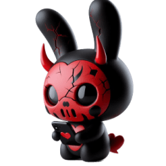 [LINEスタンプ] ナイド悪魔ウサギは働きたくない