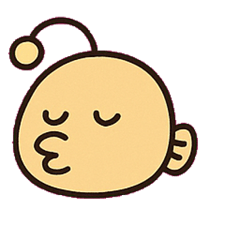 [LINEスタンプ] ぶすかわアンコウの深海つぶやき@SFW