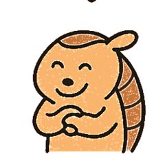[LINEスタンプ] まるまりアルマジロのつぶやき@SFW