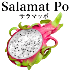 [LINEスタンプ] 南国のドラゴンフルーツ【タガログ語】