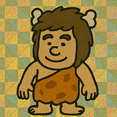 [LINEスタンプ] げんしぴかほら穴バクハツ団@SFW