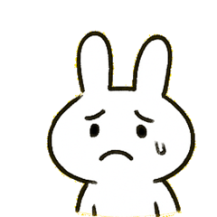 [LINEスタンプ] ふんわりうさぎのきもち便@SFW