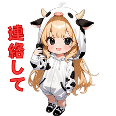 [LINEスタンプ] も〜も〜っと癒しのうしちゃん