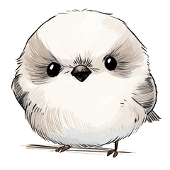 [LINEスタンプ] ふわふわシマエナガ雛の日常