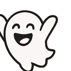 [LINEスタンプ] ひょっこりオバケのへんてこ便@SFW