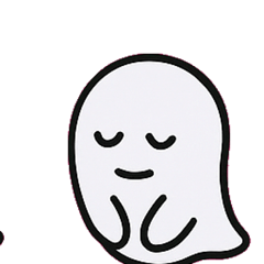 [LINEスタンプ] へんてこオバケのつぶやき便@SFW