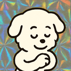 [LINEスタンプ] ホロきらマルチーズのおすまし日和@SFW