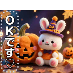 [LINEスタンプ] うさぎ♡ハロウィン
