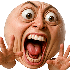 [LINEスタンプ] 顔文字くん 10 (写実バージョン)