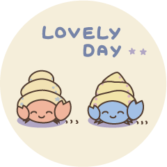 [LINEスタンプ] やどかりちゃんの日常
