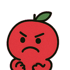 [LINEスタンプ] つやつやリンゴのひとくち便@SFW