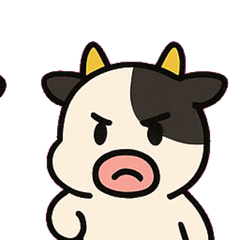 [LINEスタンプ] も〜っとウシのまったり便@SFW