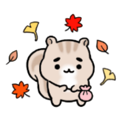 [LINEスタンプ] まゆふと 秋を感じるコリス