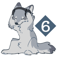 [LINEスタンプ] いろいろなオオカミくん6