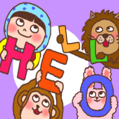 [LINEスタンプ] ほっかむり花ちゃんと動物たち13 敬語