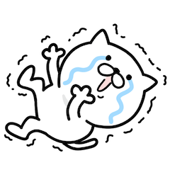 [LINEスタンプ] つかいやすいねこです。ひぃーっ