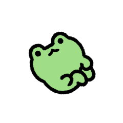 [LINEスタンプ] 動く！超小さいカエル